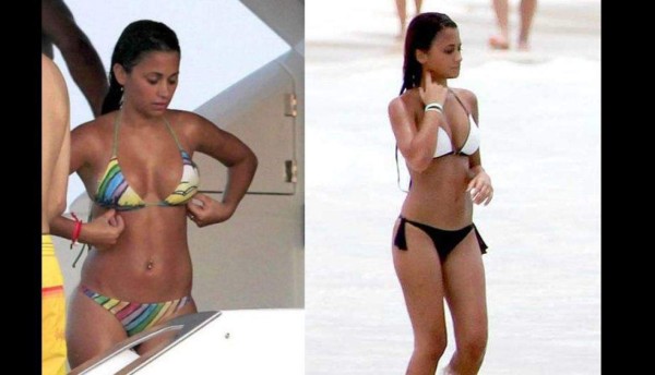 La mujer de Messi acapara las miradas al mostrar su trasero