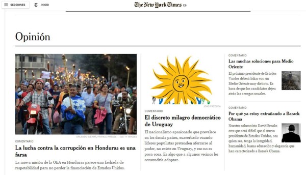 New York Times dedica duro artículo al gobierno de Honduras
