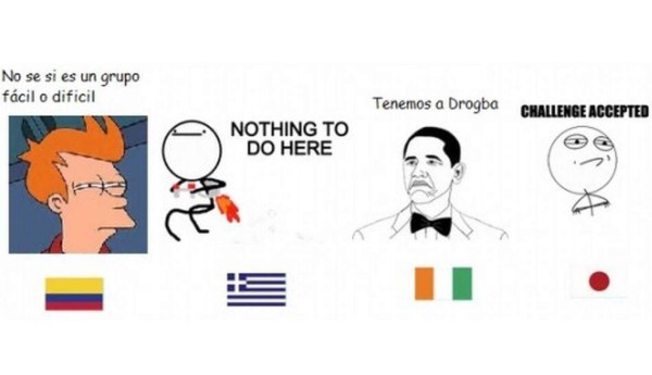 Los grupos del Mundial 2014, versión memes