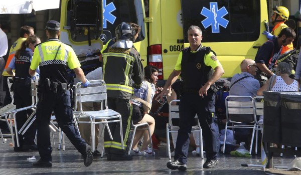 El ataque terrorista de Barcelona en imágenes