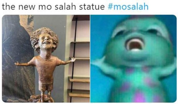 Lluvia de memes contra Mohamed Salah por la estatua que le hicieron en Egipto