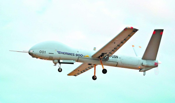 El avión no tripulado Elbit Systems Hermes 900, de Israel, es de los más empleados por las armadas en la región americana.