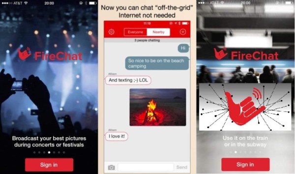 FireChat, la app que envía mensajes sin conexión a internet