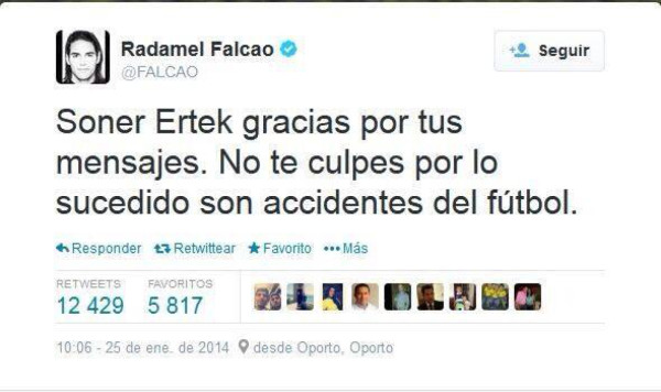 Falcao le dice a Ertek que no se culpe por lo sucedido