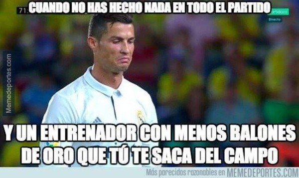 Los divertidos memes tras el enfado de Cristiano