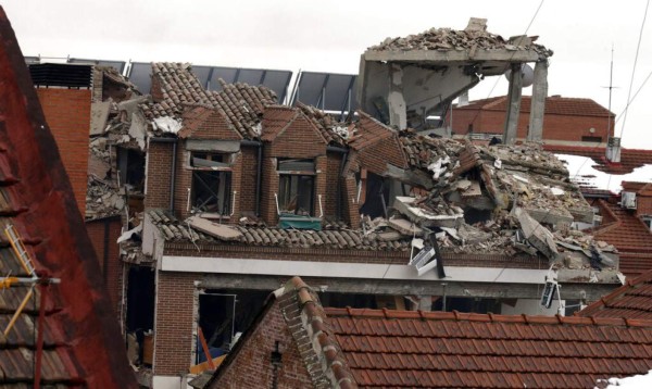 Impactantes imágenes que dejó explosión en un edificio de Madrid