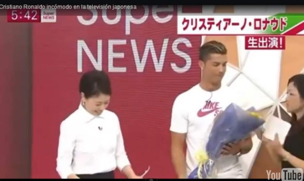 El mal momento que pasó Cristiano Ronaldo en televisión