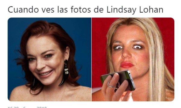 Los memes que generó el aspecto envejecido de Lindsay Lohan