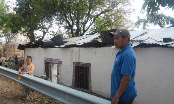 Vientos huracanados dejan daños en al menos 42 viviendas de El Paraíso&nbsp;&nbsp;