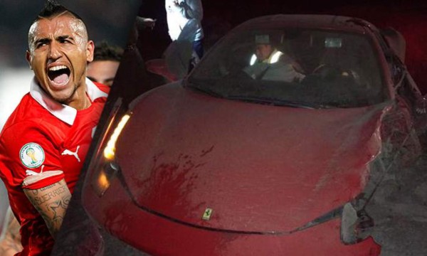 Figura de la selección chilena se accidentó con su Ferrari