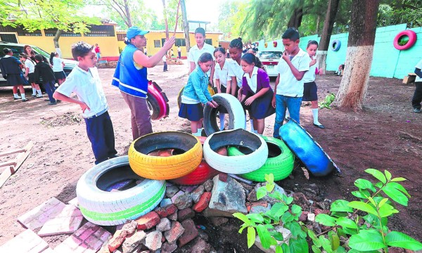 Estudiantes le declaran la guerra a los zancudos