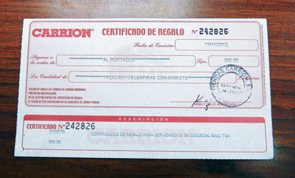 Certificados de regalo para mamá