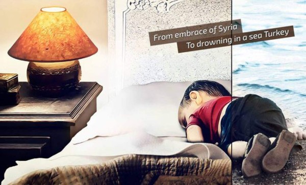 Conmovedores imágenes que lamentan la muerte del niño sirio