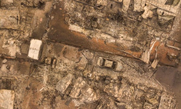 Desgarradoras imágenes de lo que quedó de Paradise, el pueblo en California que fue consumido por los incendios