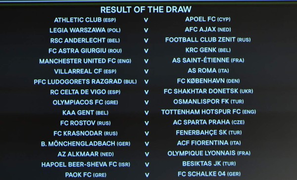 Villarreal-Roma y Celta-Shakhtar Donetsk, complicadas eliminatorias en UEL para españoles