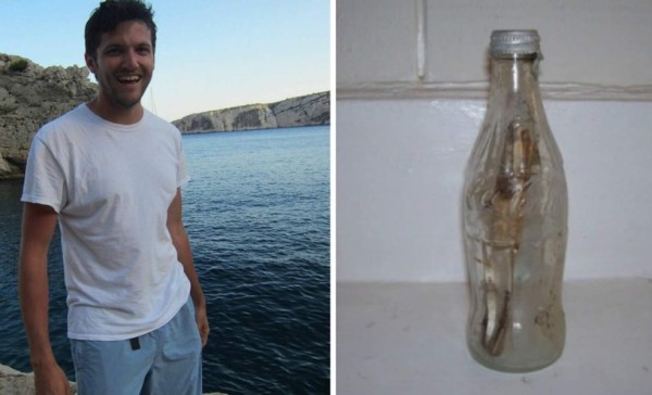 Encuentra botella en el mar y descubre nota antigua