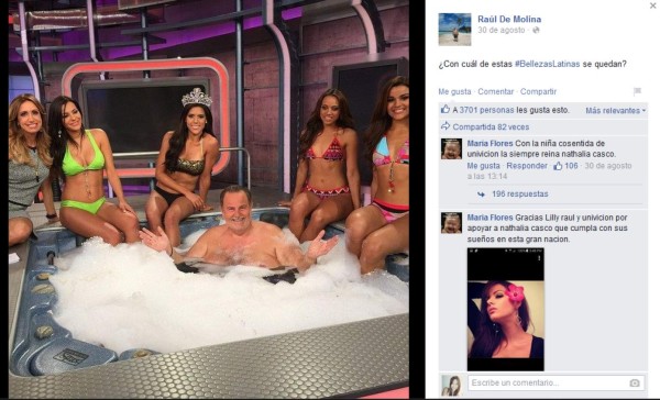 El 'Gordo' Molina y Nathalia Casco en controversial foto