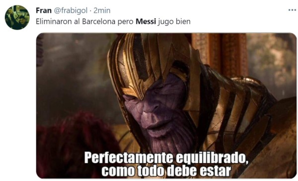 Con memes destrozan a Messi y el Barcelona tras nueva eliminación en Champions