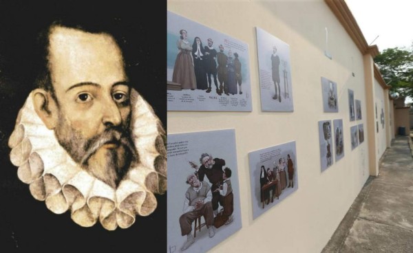 Se exhibe exposición gráfica sobre Miguel de Cervantes