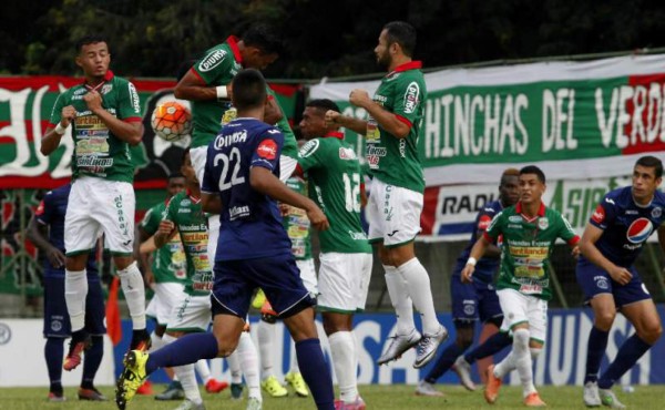 Marathón 1-2 Motagua en el primer examen del repechaje en el Morazán