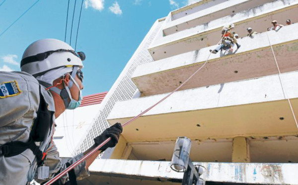 Continúan simulacros en la capital de Honduras