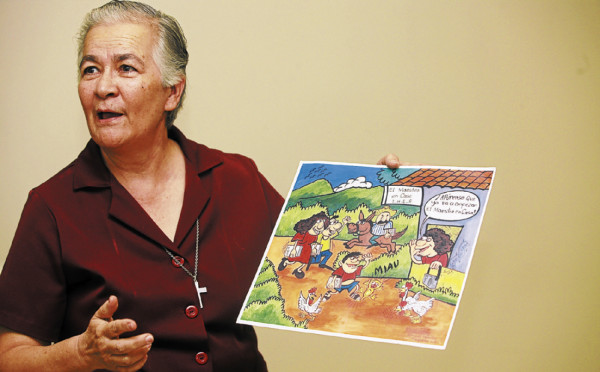 Un ángel guardián de la educación