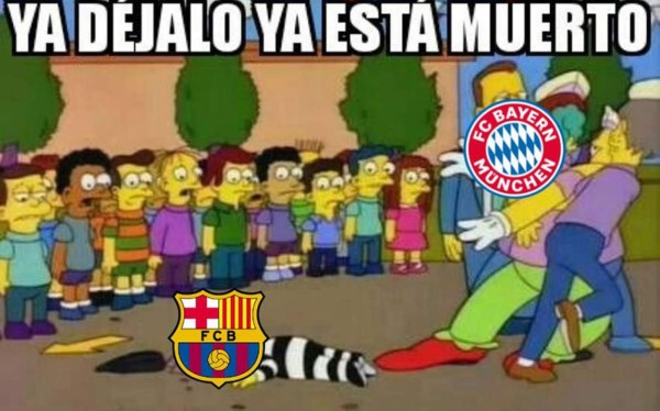 Con memes terminan de destrozar al Barcelona tras goleada del Bayern Múnich