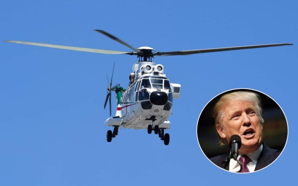 Donald Trump llegó a México para polémica reunión con Peña Nieto