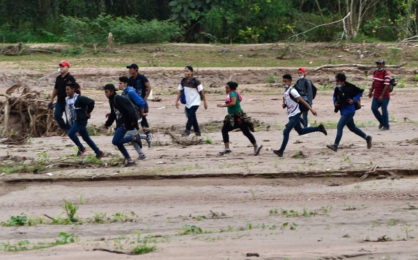 Niños, discapacitados y ancianos, los otros integrantes de la caravana migrante