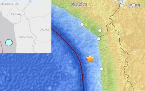 Cinco muertos por terremoto 8.2 grados en Chile