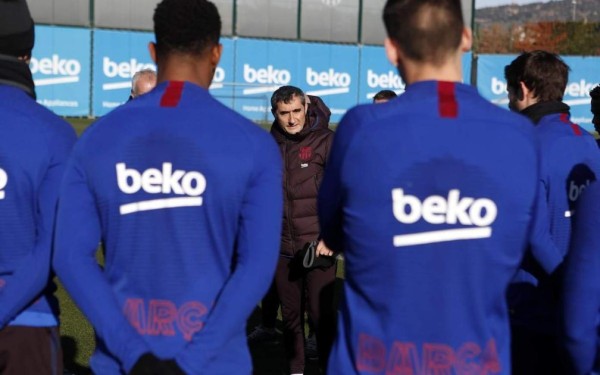 Con Iniesta presente, así fue el último entrenamiento de Valverde con el Barcelona