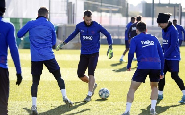 Con Iniesta presente, así fue el último entrenamiento de Valverde con el Barcelona