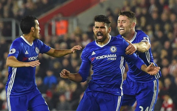 Chelsea asciende a la cuarta plaza tras vencer en Southampton con gol de Costa