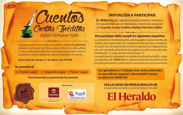 Abierta convocatoria al Concurso de Cuentos Cortos