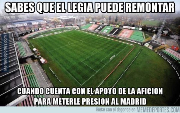 Memes del empate del Real Madrid y Legia Varsovia