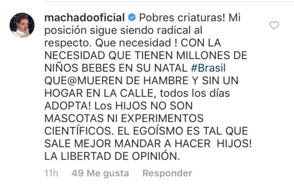 Alicia Machado señala a Cristiano Ronaldo por recurrir a la gestación subrogada y recibe fuertes críticas
