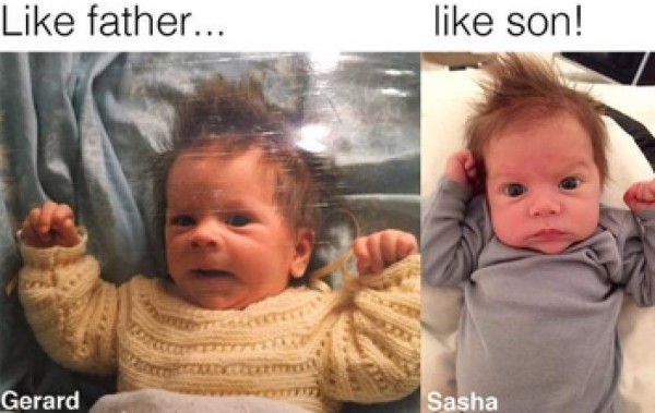 Hijo de Shakira, Sasha, es igual a Piqué