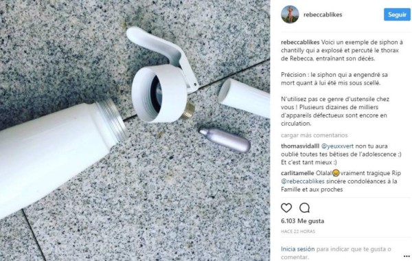 Chica fitness muere en Francia haciendo crema chantilly