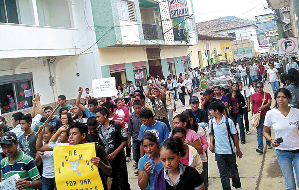 Marcala se suma a clamor por la paz