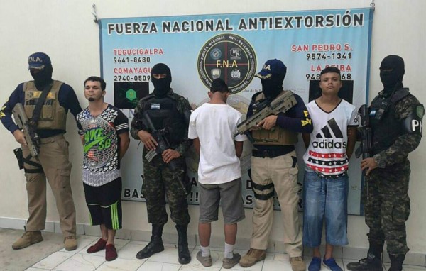 Honduras: Capturan tres integrantes de 'Los Chirizos” que usaban niños y ancianos para extorsionar