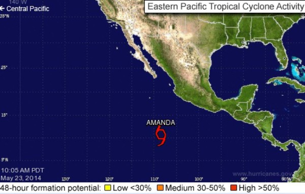 Se forma Amanda, primera tormenta tropical en el Pacífico