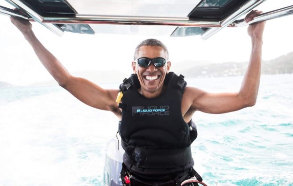 Barack Obama y sus vacaciones en la isla paradisíaca del multimillonario Richard Branson&nbsp;&nbsp;