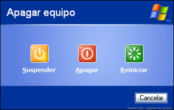 ¿Suspender, hibernar o apagar?