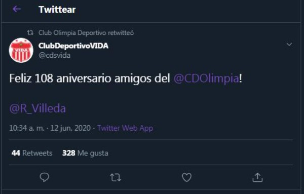 FOTOS: Así felicitaron al Olimpia por sus 108 años de historia