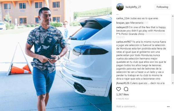 Lluvia de críticas a Roger Espinoza por no jugar con la Selección de Honduras