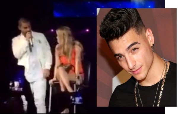 Fanática rechaza un beso de Maluma en pleno concierto