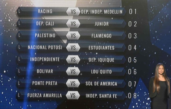 Conmebol sorteó octavos de final de la Copa Libertadores