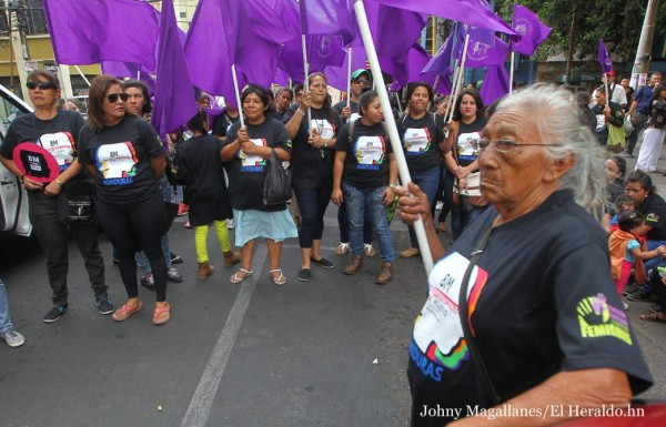 Día Internacional de la Mujer en Tegucigalpa