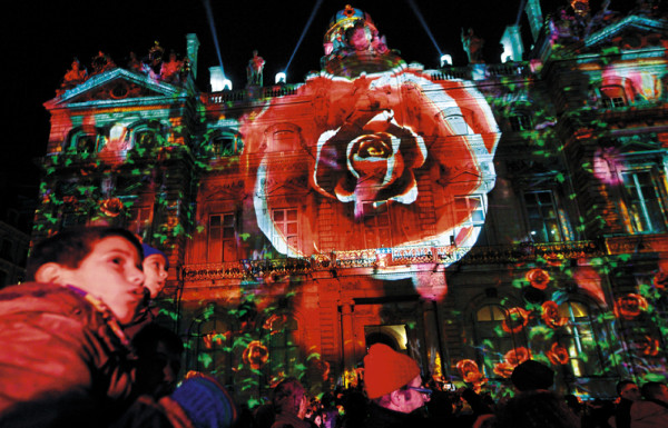 Viste la ciudad de Lyon en diciembre