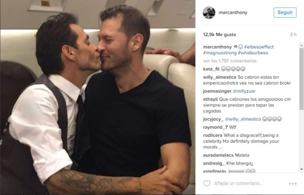 Las polémicas fotos de Marc Anthony tras beso con Jennifer López